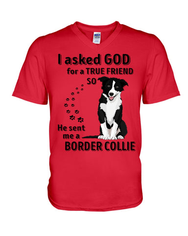 A True Friend Border Collie Limited Classic T-Shirt - Guys V-Neck - Mug