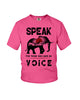 Image of Elephant Speakfor Those Who Have No Voice T-Shirt - Youth Tee - Ladies Tee