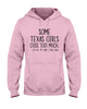 Image of Texas Girl Cuss Too Much Limited Classic T- Shirt - Ladies Flowy Tank - Hoodie