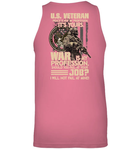 Peace Is Not My Profession T-Shirt - Ladies Tee - Unisex Tank Top