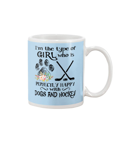 A Big Fan Of Dogs And Hockey Girl Limited Classic T-Shirt - Guys V-Neck - Mug