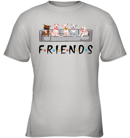 Pit Bull Friends T-Shirt - Ladies Tee - Youth Tee