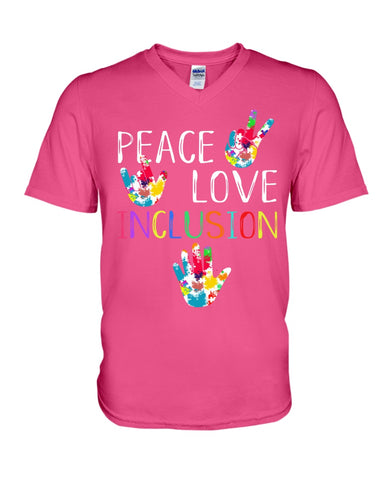 Peach Love Inclusion T-Shirt - Guys V-Neck - Mug