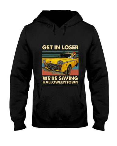 Get In Loser We're Saving Halloweentown Tote Bag - Hoodie - Guys V-Neck