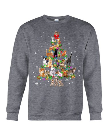 Unique Cat Christmas Tree Limited Classic T-Shirt - Unisex Long Sleeve - Sweatshirt