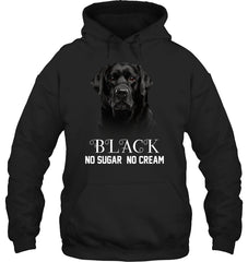 Black Labrador No Sugar No Cream Mug - Hoodie - Ladies V-Neck