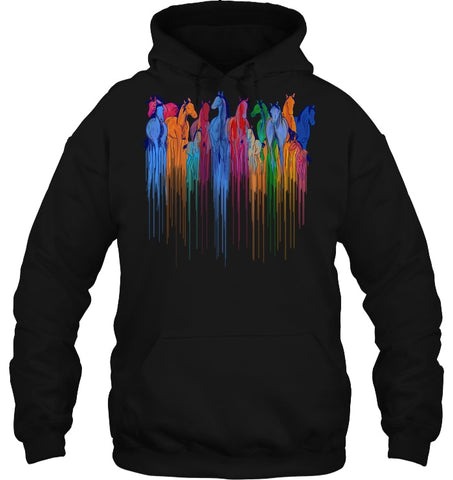 Coloful Horse Limited Classic T_Shirt - Sweatshirt - Hoodie