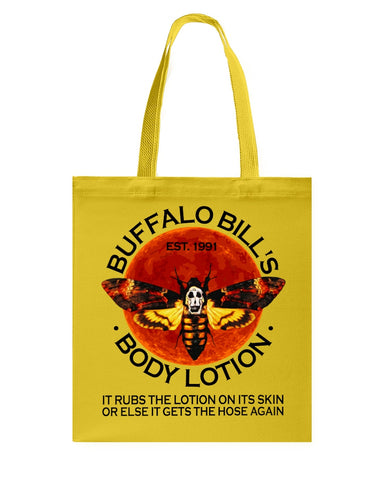 Buffalo Bill's Body Lotion Limited Classic T- Shirt - Guys Tee - Basketweave Tote Bag