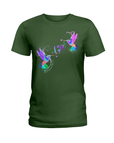 Coloful Couple Of Birds Fall In Love Limited Classic T- Shirt - Hoodie - Ladies Tee