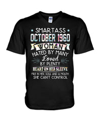 Smartass October 1960 Tote Bag - Guys V-Neck - Unisex Long Sleeve