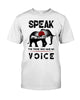 Image of Elephant Speakfor Those Who Have No Voice T-Shirt - Guys Tee - Basketweave Tote Bag