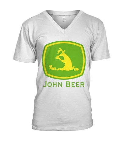 John Beer-Funny Tractor Limited Classic T-Shirt - Guys V-Neck - Ladies V-Neck