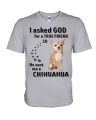 A True Friend- Chihuahua Limited Classic T-Shirt - Guys V-Neck - Mug