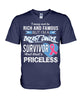 Image of I'm A Breast Cancer Survivor And That's Priceless Limited Classic T- Shirt - Hoodie - Guys V-Neck