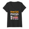 Image of Hocus Pocus I Need Dunkin Donuts To Focus T-Shirt - Youth Tee - Ladies V-Neck