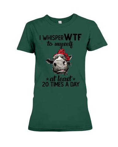 Whisper Wtf Cow Limited Classic T-Shirt - Ladies Tee - Hoodie