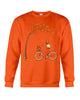 Image of Lovely Pug In Fall T-Shirt - Sweatshirt - Ladies Flowy Tank