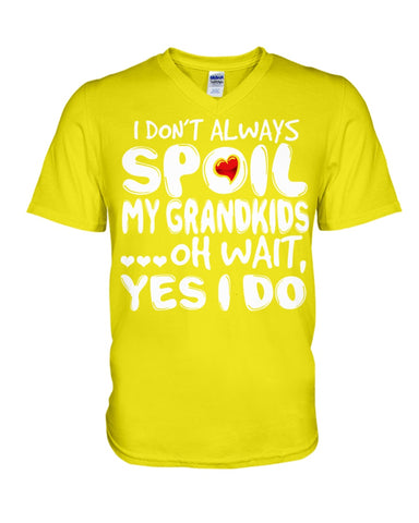 I Don't Always Spoil My Grandkids Classic T-Shirt - Hoodie - Guys V-Neck