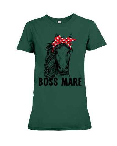 Boss Mare Horse Limited Classic T- Shirt - Youth Tee - Ladies Tee