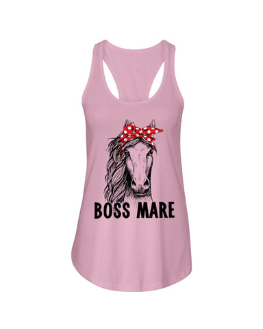 Boss Mare Horse Limited Classic T- Shirt - Unisex Tank Top - Ladies Flowy Tank