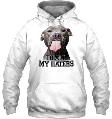 Pit Bull To All My Hater Limited Classic T- Shirt - Guys Tee - Hoodie