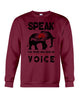 Image of Elephant Speakfor Those Who Have No Voice T-Shirt - Unisex Long Sleeve - Sweatshirt