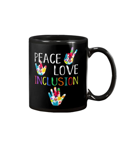 Peach Love Inclusion T-Shirt - Guys V-Neck - Mug