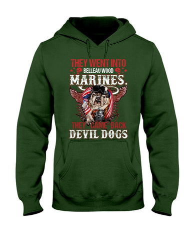 Belleauwood Marines - Devil Dogs T-Shirt - Ladies Tee - Hoodie