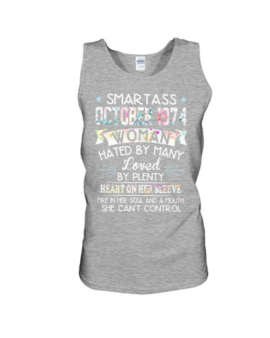 Smartass October 1974 Classic T-Shirt - Sweatshirt - Unisex Tank Top