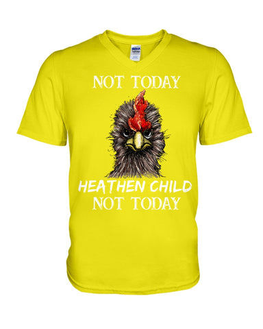 Heathen Child Not Today T-Shirt - Guys V-Neck - Mug