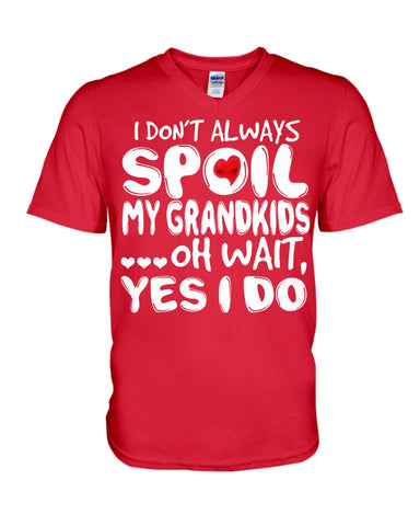 I Don't Always Spoil My Grandkids Classic T-Shirt - Hoodie - Guys V-Neck