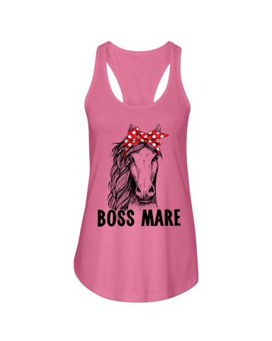 Boss Mare Horse Limited Classic T- Shirt - Unisex Tank Top - Ladies Flowy Tank