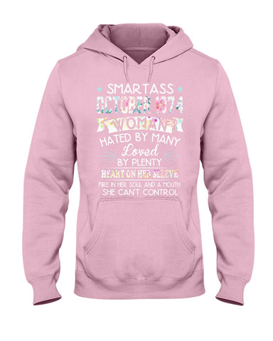 Smartass October 1974 Classic T-Shirt - Hoodie - Ladies Tee