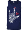 Image of Sign Language Bright T-Shirt - Guys V-Neck - Unisex Tank Top