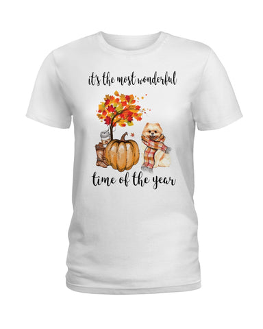 Pomeranian - The Most Wonderful Time T-Shirt - Hoodie - Ladies Tee