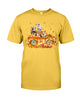 Image of Dogs Reunion On Pumpkin Car T-Shirt - Guys Tee - Unisex Long Sleeve