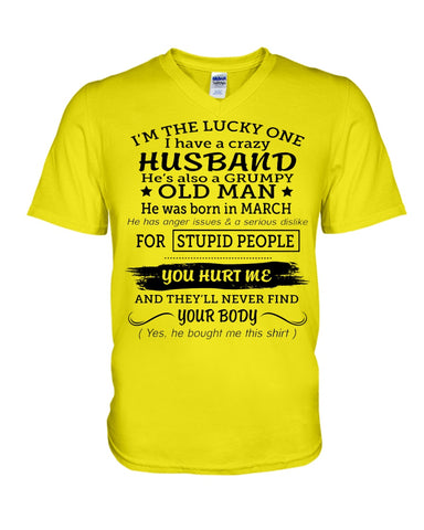 I Have A Crazy Husband Classic T-Shirt - Guys V-Neck - Mug