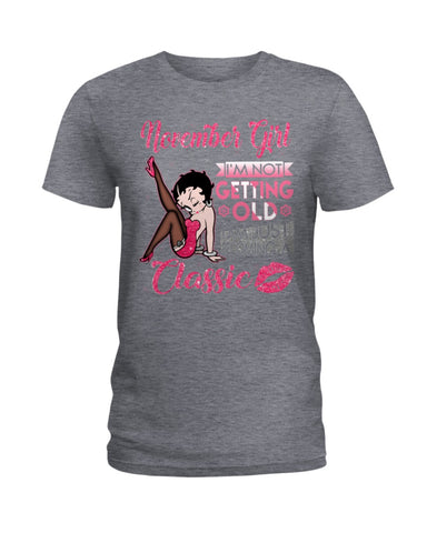 Classic November Girl T-Shirt - Ladies Tee - Unisex Long Sleeve