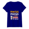 Image of Hocus Pocus I Need Dunkin Donuts To Focus T-Shirt - Youth Tee - Ladies V-Neck