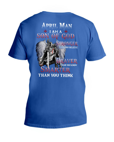 April Man- Son Of God Limited Classic T- Shirt - Hoodie - Guys V-Neck