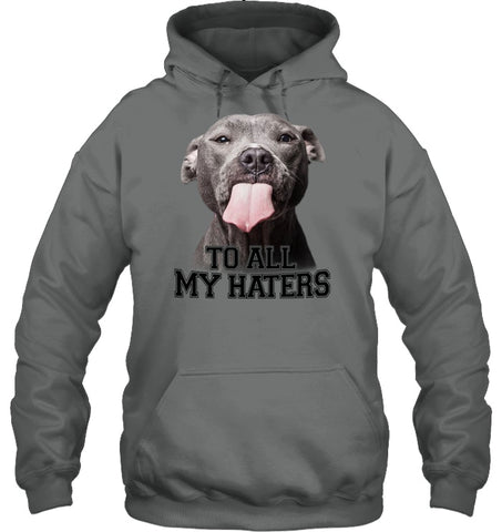 Pit Bull To All My Hater Limited Classic T- Shirt - Guys Tee - Hoodie