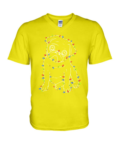 Coliful Dog Led Light Limited Classic T-Shirt - Hoodie - Guys V-Neck