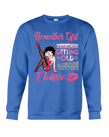 Classic November Girl T-Shirt - Guys Tee - Sweatshirt