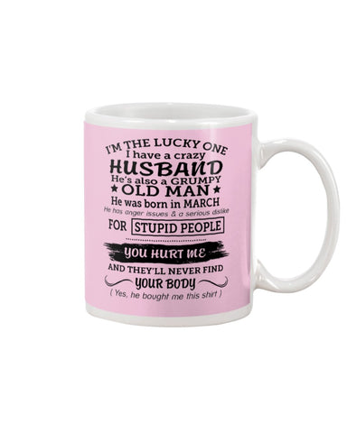 I Have A Crazy Husband Classic T-Shirt - Guys V-Neck - Mug