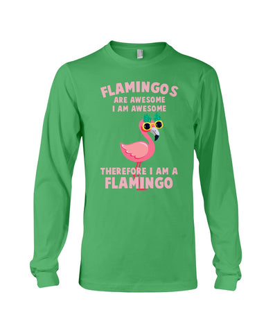 Flamingos Are Awesome Limited Classic T-Shirt - Guys V-Neck - Unisex Long Sleeve