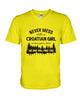 Image of Never Mess With A Croatian Girl Limted Classic T-Shirt - Ladies Tee - Guys V-Neck