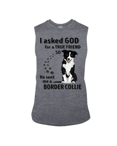 A True Friend Border Collie Limited Classic T-Shirt - Guys Tee - Unisex Long Sleeve