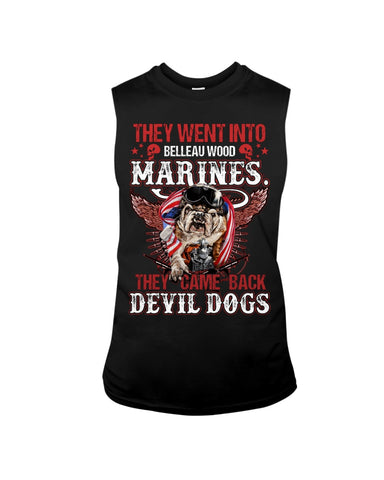 Belleauwood Marines - Devil Dogs T-Shirt - Guys Tee - Unisex Long Sleeve