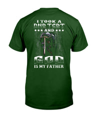 I Took A Dna Test And God Is My Father Tote Bag - Guys Tee - Basketweave Tote Bag