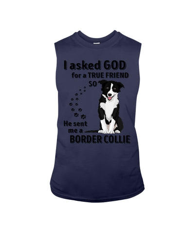 A True Friend Border Collie Limited Classic T-Shirt - Guys Tee - Unisex Long Sleeve